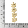 304 Stainless Steel Pendants STAS-E501-01G-04-4
