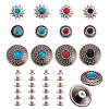 Alloy Coin Screwback Rivets DIY-NB0013-18-1