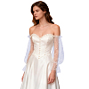 Polyester Detachable Mesh Puff Sleeves AJEW-WH0485-43A-7
