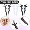 30 Pairs 3 Colors Plastic Snowman Hand Branch Antler AJEW-GF0012-64A-6