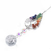 Natural Mixed Gemstone Big Pendants G-N333-010H-2