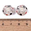 Handmade Lampwork Core European Beads LAMP-Q042-02A-4