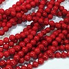 Natural Dyed Mashan Jade Gemstone Bead Strands X1-G-R272-8mm-01-2