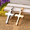 304 Stainless Steel Latin Cross Pendants STAS-I035-32-1