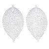 304 Stainless Steel Filigree Big Pendants STAS-S108-38P-1