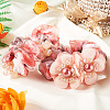 2Pcs 2 Styles Chic Solid Color French Satin Pigtail Hair Tie for Elegant Hairstyles OHAR-TA0001-09-8
