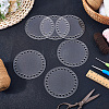 6Pcs Flat Round Acrylic Sheet MACR-CP0001-01B-4