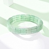 Natural Green Aventurine Faceted Beaded Stretch Bracelets for Women BJEW-K251-08J-2