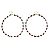 Halloween Skull Acrylic Beaded Necklaces NJEW-JN06531-2