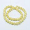 Natural Mashan Jade Round Beads Strands G-D263-6mm-XS06-3