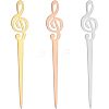 Unicraftale 3Pcs 3 Colors Stainless Steel Sealing Wax Mixing Stirrers STAS-UN0040-10-1