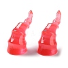 Halloween 3D Devil Horns Transparent Resin Cabochons RESI-F051-C03-1