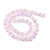 Plating Natural Selenite Beads Strands G-G120-A01-03-01-3