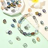 100Pcs 10 Colors Electroplate Glass Beads EGLA-CJ0001-26-6