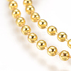 Stainless Steel Ball Chain Necklace Making MAK-L019-01C-G-2