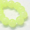Baking Paint Imitation Jade Glass Round Bead Strands LS-DGLA-Q021-4mm-21-2