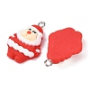 Christmas Opaque Resin Pendants RESI-I350-01A-2