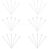 30Pcs 3 Style 925 Sterling Silver Flat Head & Eye & Ball Head Pins STER-PH0002-24-1