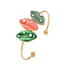 304 Stainless Steel Enamel Cuff Bangles for Women LS-BJEW-A049-02A-G-4