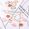 25Pcs 5 Style Zinc Alloy Enamel Pendants ENAM-CJ0001-104-3