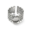 304 Stainless Steel Cuff Ring Components SA-CBA37BC-16A-P-2