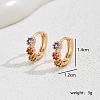 Elegant Brass Hoop Earrings NK1311-5