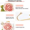  3Pcs 3 Colors Resin Rose Hook Hangers AJEW-NB0003-71-4