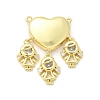 Brass Micro Pave Cubic Zirconia Pendants KK-S511-31G-01-1