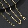 2.7MM Brass Cable Chain Necklaces for Women KK-CBA2293-10G-1