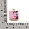 Printed Brass Pendants KK-CBAE379-02G-A-3