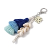 Handmade Macrame Nylon Thread Pendant Decorations HJEW-P019-11P-03-3