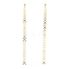 Brass Dangle Stud Earrings EJEW-JE03854-1