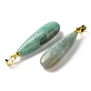 Natural Amazonite Pendants G-Q192-07G-04-2