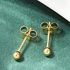 Ion Plating(IP) 304 Stainless Steel Stud Earrings EJEW-L215-57A-G-4
