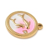 Stainless Steel Rhinestone Pendants STAS-P404-07G-2