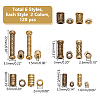 WADORN 100pcs 10 styles Tibetan Style Alloy Beads TIBEB-WR0001-05-2