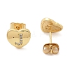 Rack Plating Brass Micro Pave Clear Cubic Zirconia Stud Earrings EJEW-K299-01G-J-4