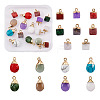 Kissitty 16Pcs 16 Style Natural & Synthetic Gemstone Pendants G-KS0001-06-9