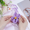 Handmade Polyester Flower Pendant Decorations HJEW-WH20020-011A-3