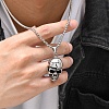 Stainless Steel Halloween Skull Pendant Box Chain Necklaces for Men PW-WGF912C-01-4