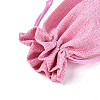 Rectangle Polyester Imitation Burlap Packing Pouches ABAG-N009-01A-05-2