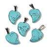 Synthetic Turquoise Pendants G-B127-11P-04-2