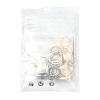 16Pcs 201 Stainless Steel Huggie Hoop Earring Findings STAS-FS0002-27B-8
