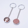 Natural/Synthetic Mixed Stone Keychain KEYC-E023-02-3