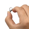 Tarnish Resistant 304 Stainless Steel Lobster Claw Clasps STAS-AB17-3