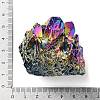 Electroplated Natural Druzy Quartz Crystal Cluster Ornaments RABO-PW0001-179B-3