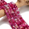 Natural Banded Agate Beads Strands G-Z111-A01-05-1