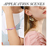 180Pcs 9 Colors Baking Paint Crackle Glass Beads DGLA-TA0001-06-8