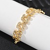 Cherry Brass Micro Pave Cubic Zirconia Chain Bracelets BJEW-L703-01B-G-2