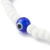 Glass Beads & Handmade Lampwork Beads Stretch Bracelets Set for Parents & Kid BJEW-JB06475-13